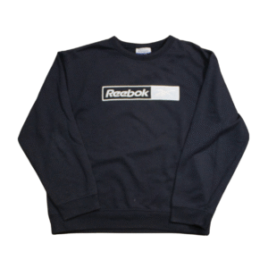 Vintage Reebok Sweatshirt Black Small